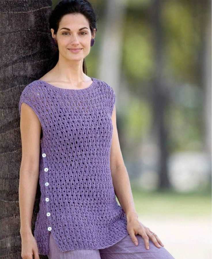 Free sleeveless tunic knitting pattern