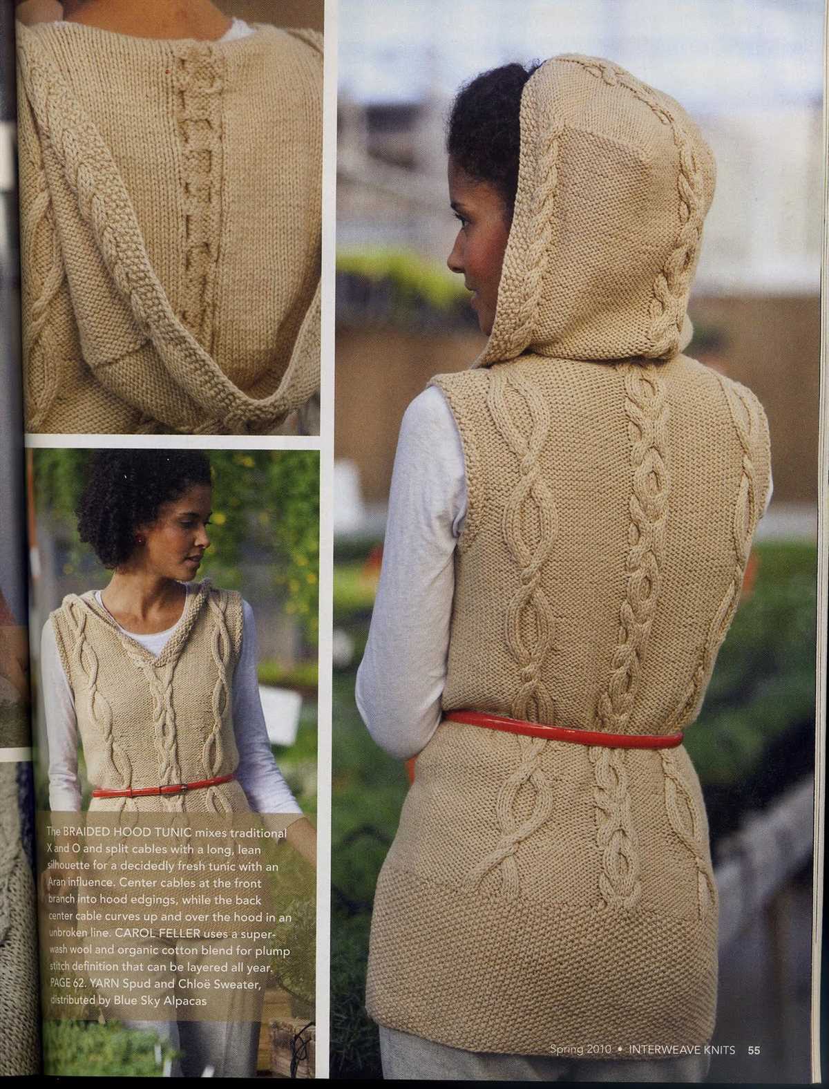 Long sleeveless vest knitting pattern