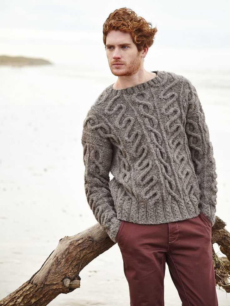 Men's chunky knit sweater pattern
