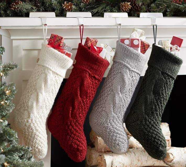 Create a Cozy Christmas Stocking with Chunky Yarn and Knitting Needles Chunky yarn knit christmas stocking pattern