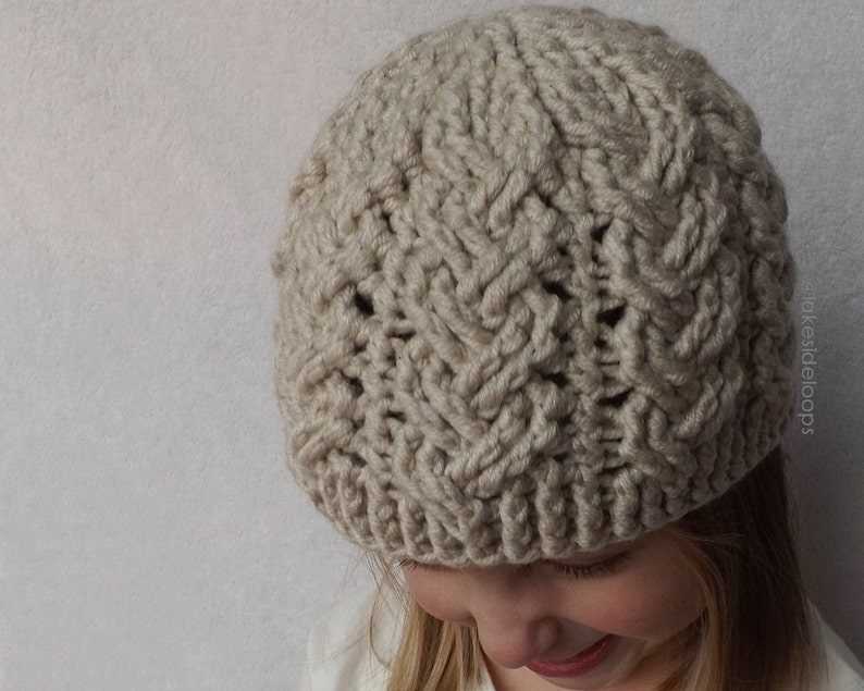 Basic cable knit hat pattern