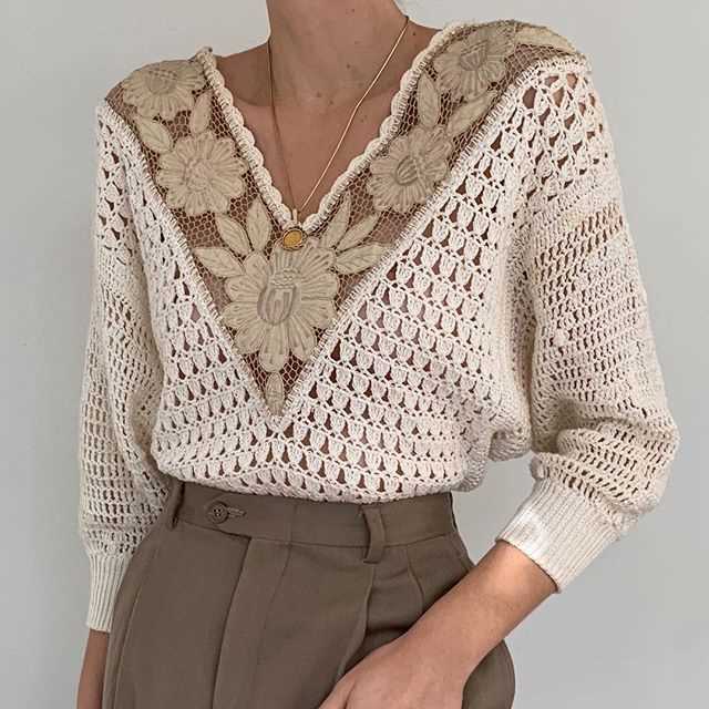 Knit blouse pattern