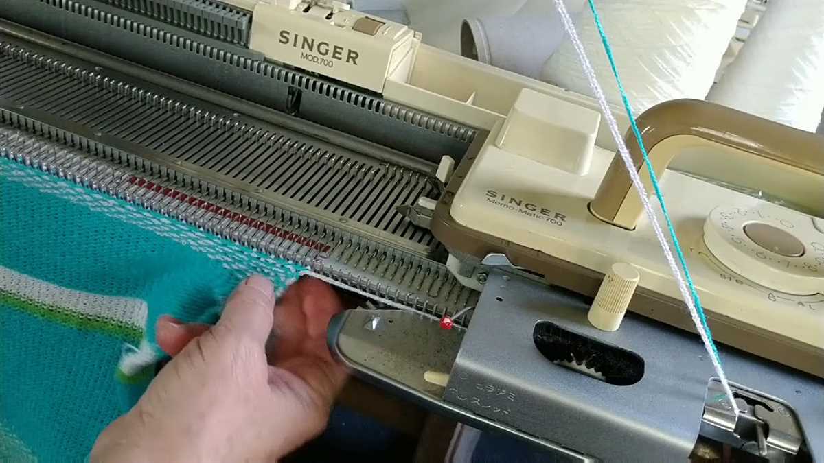 Electronic knitting machine patterns