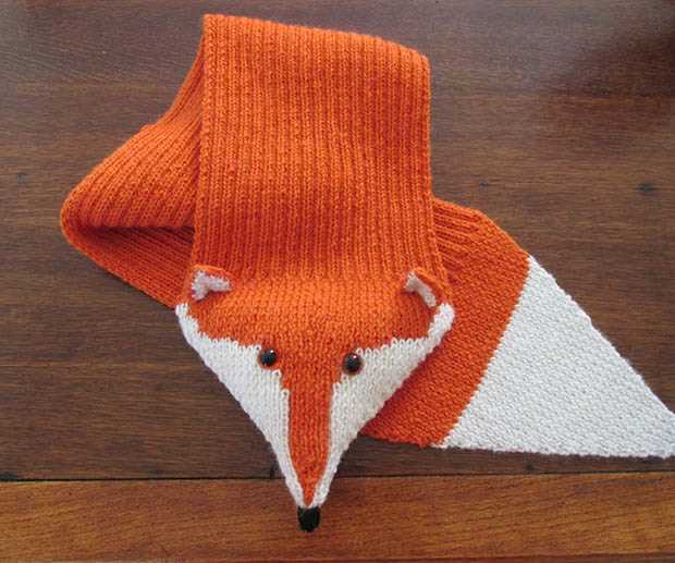 Fox scarf knitting pattern free