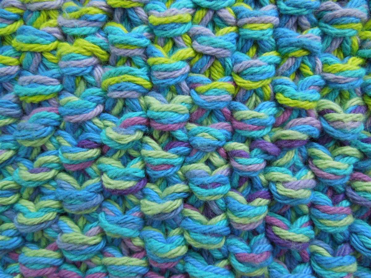 Twisted yarn patterns in knitting