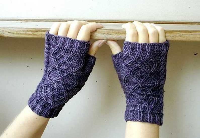 Knit hand warmers pattern free