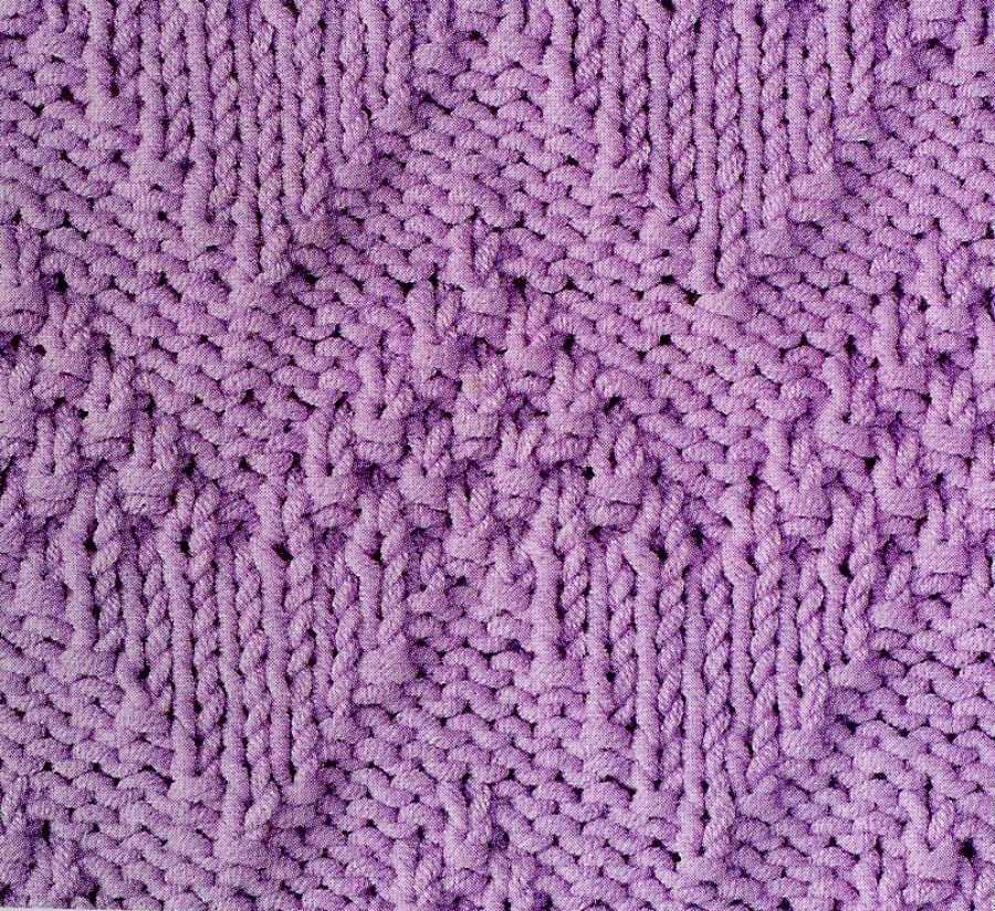 Chevron lace knitting pattern