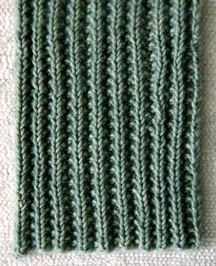 Scarf pattern knit and purl