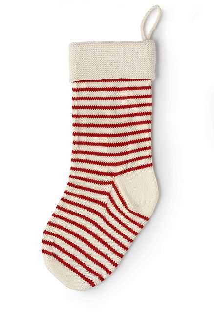 Simple knit christmas stocking pattern