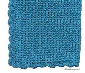 Circular knit dishcloth pattern