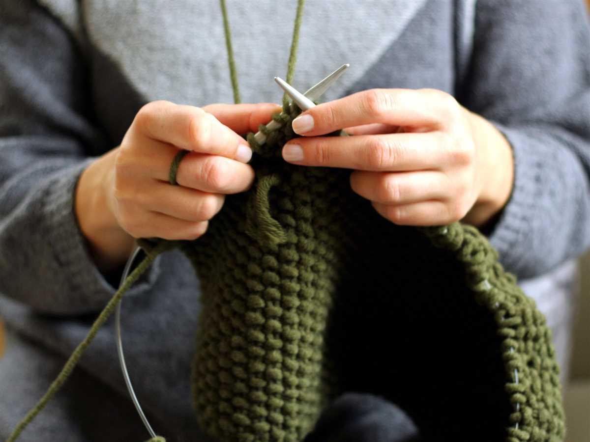 Using smaller knitting needles than pattern