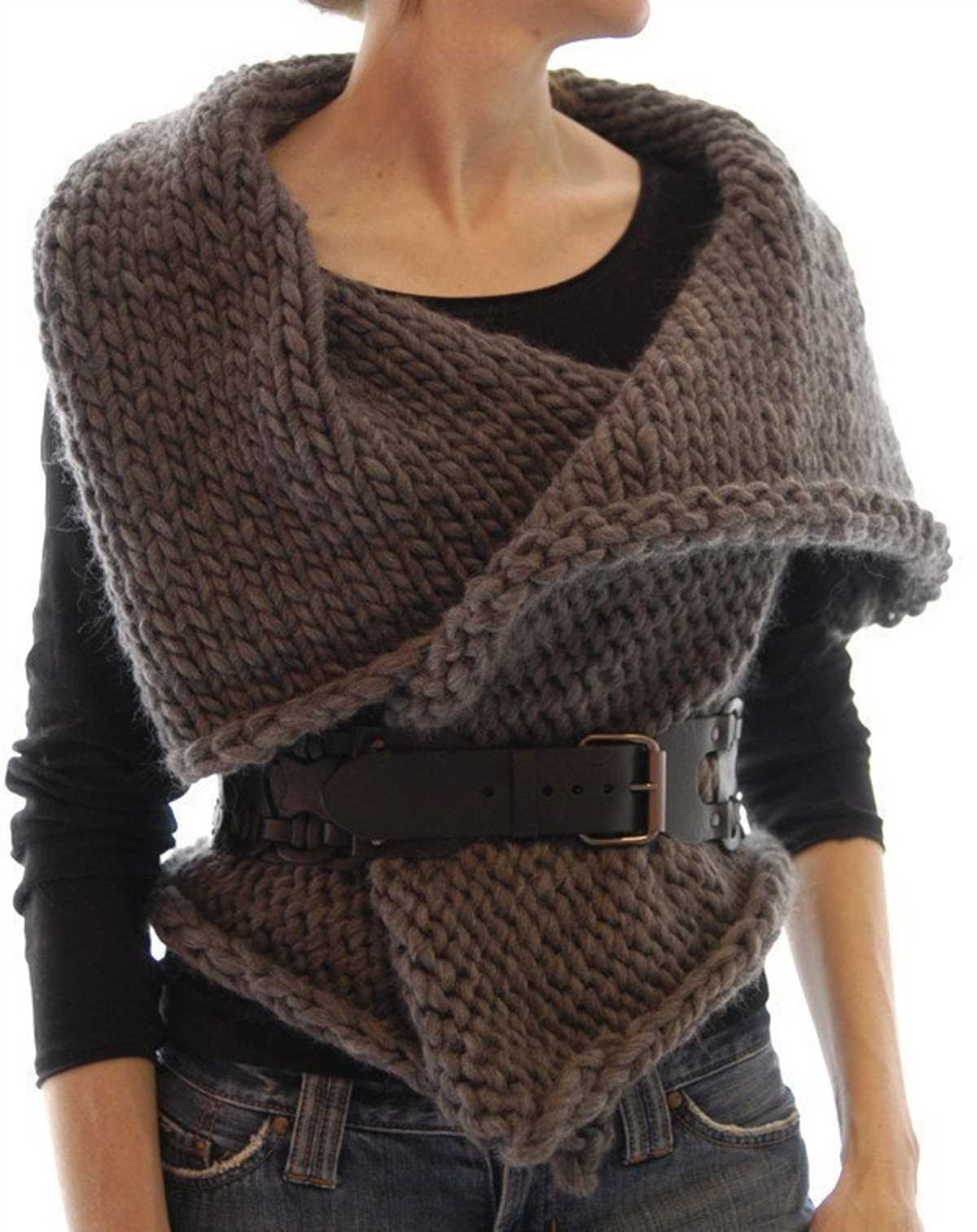 Chunky knit sweater vest pattern