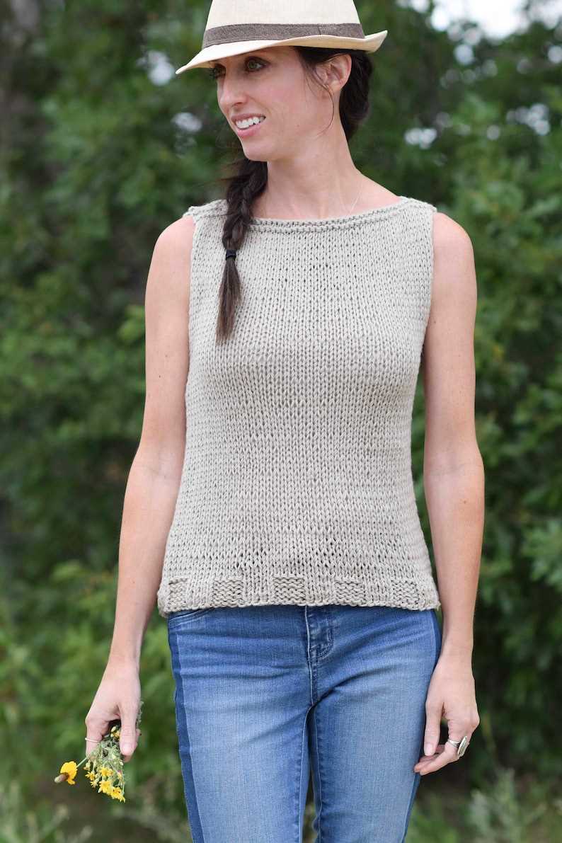 Knit tank top patterns