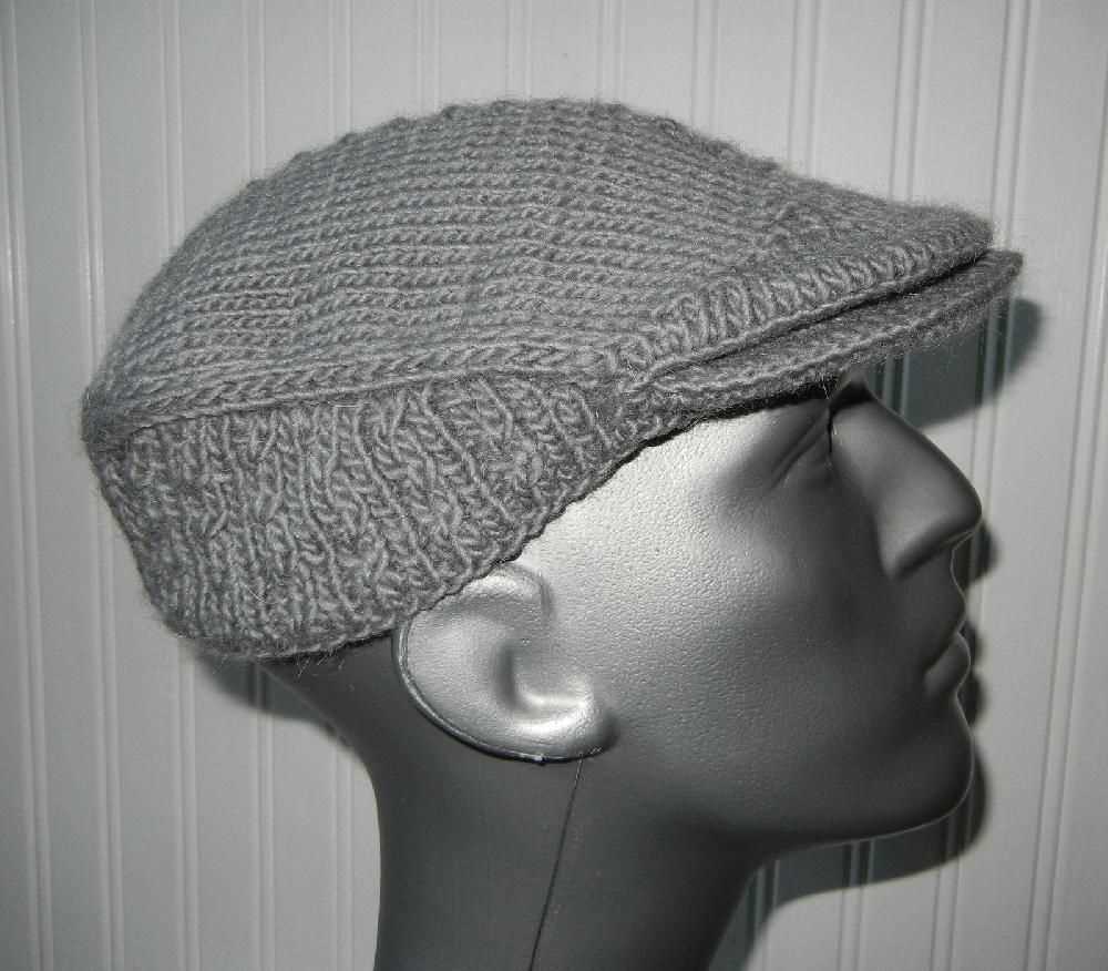 Flat top knitted hat pattern