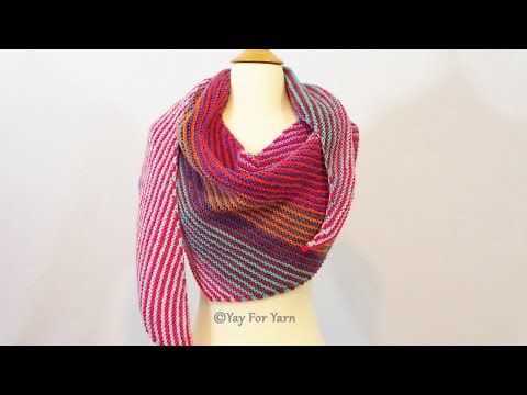 Boomerang shawl knitting pattern