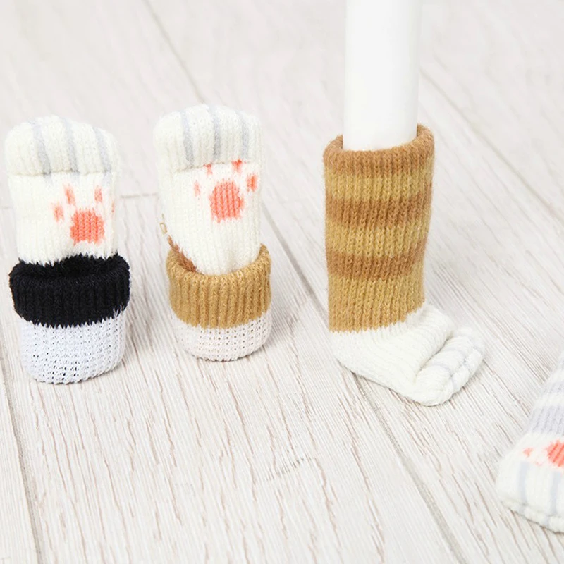 Knitted chair leg socks pattern