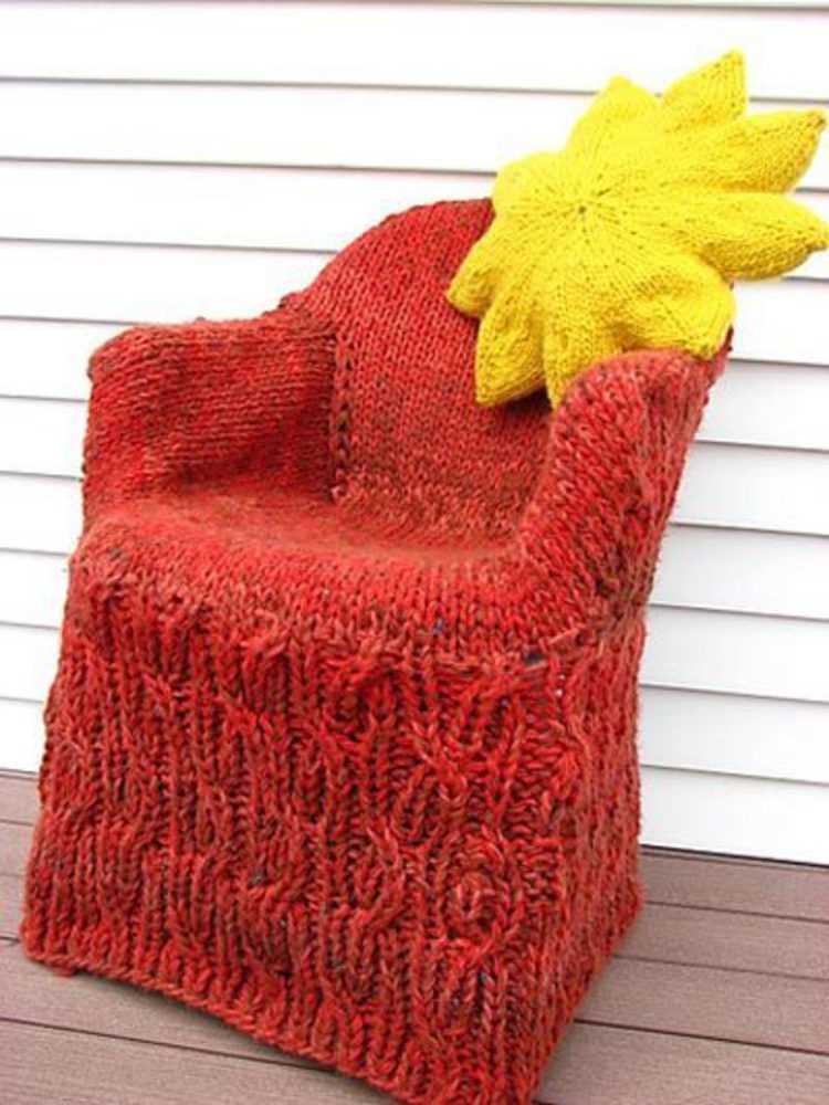 Knitting pattern for armchair covers
