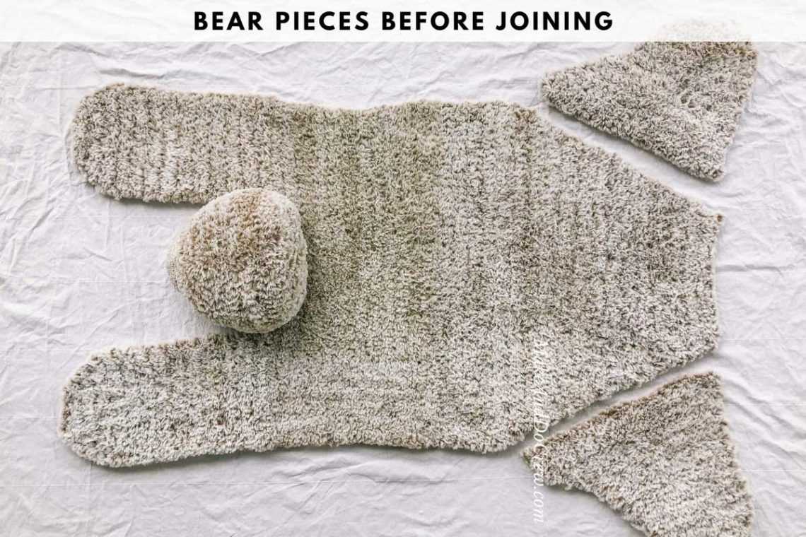 Free knitted bear rug pattern
