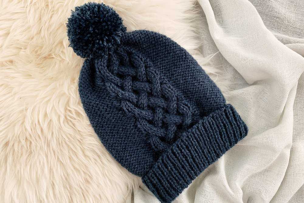 Knit toboggan hat pattern