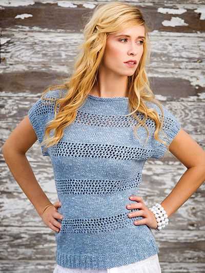 Mesh knit top pattern
