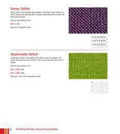 What is garter stitch in a knitting pattern