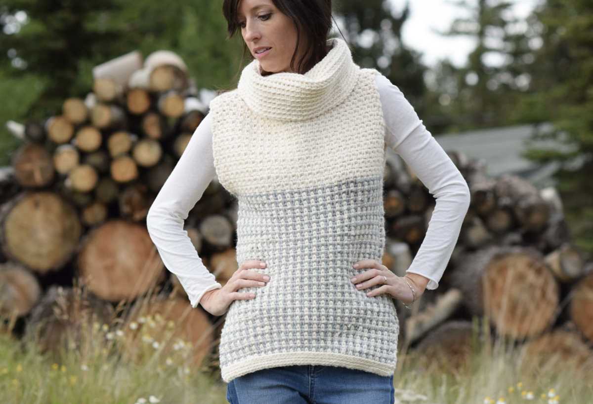 V neck sweater vest knitting pattern free