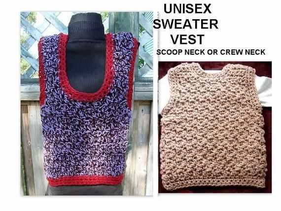 V neck sweater vest knitting pattern free