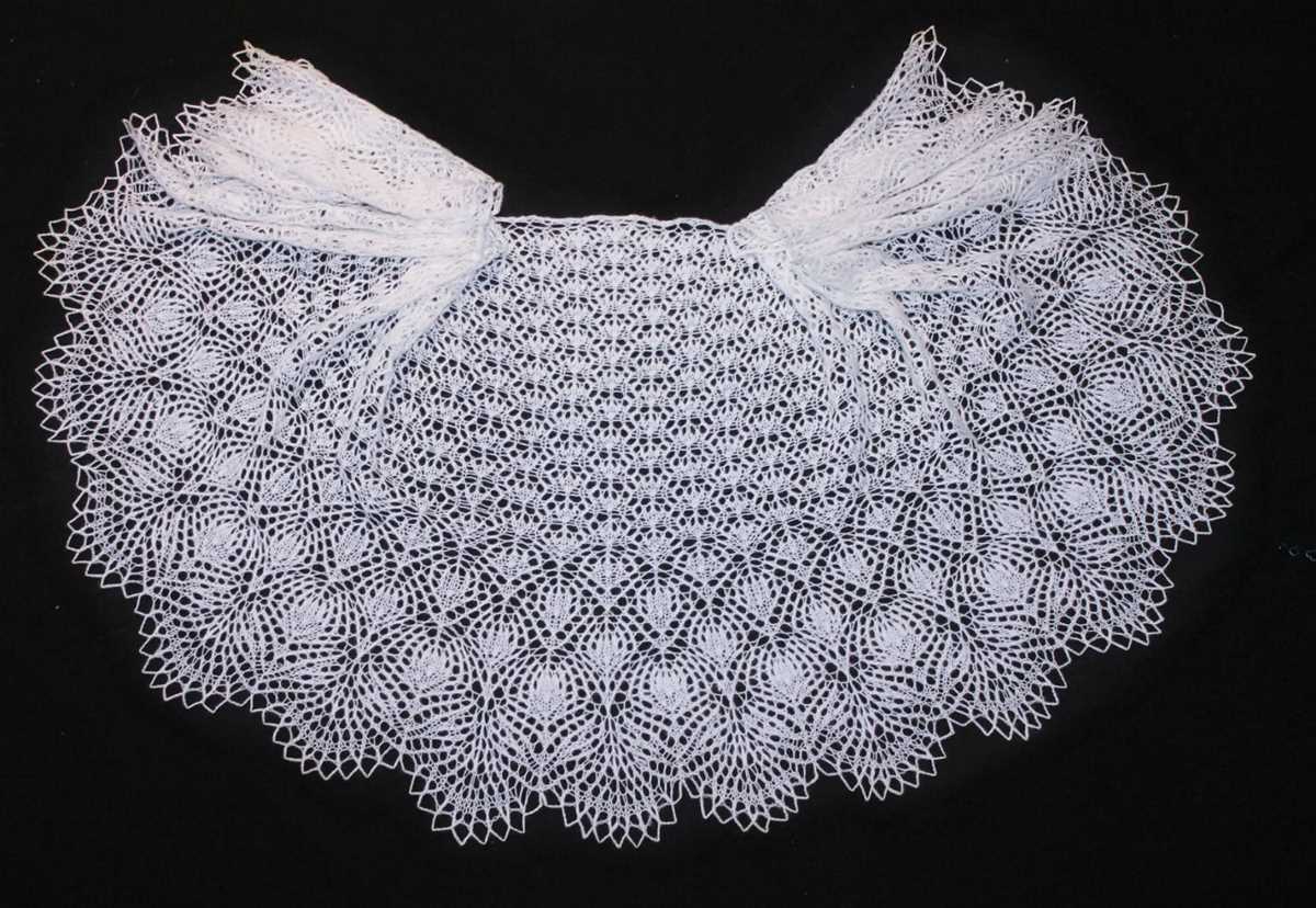 V shawl knitting pattern