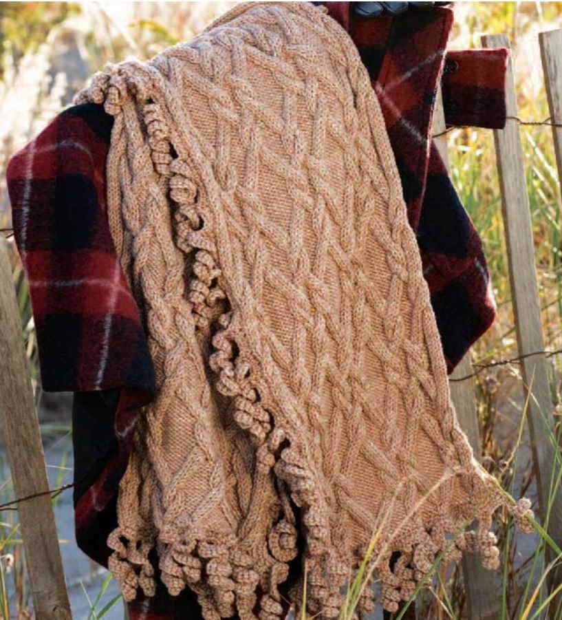 V shawl knitting pattern
