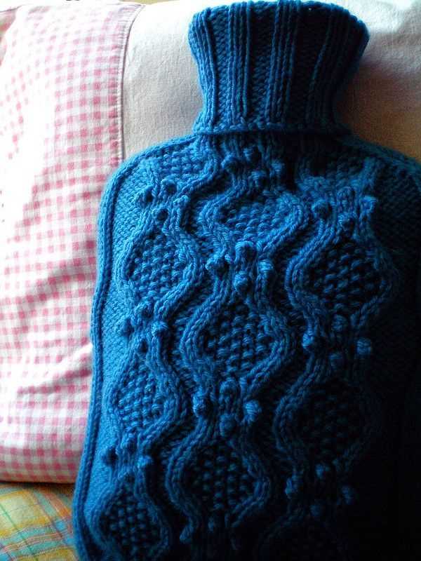 Free hot water bottle knitting pattern