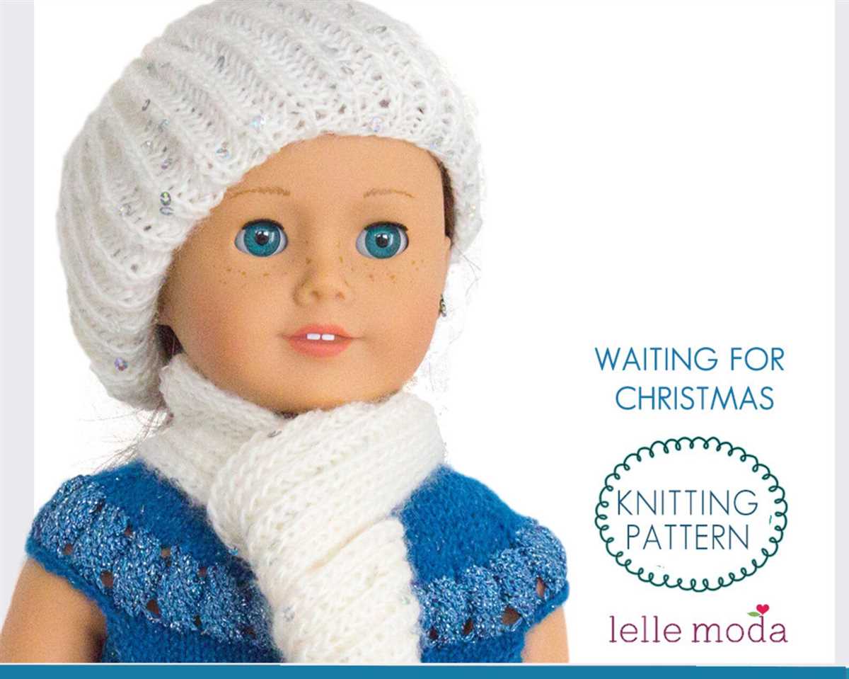 Free knit hat pattern for 18 inch doll