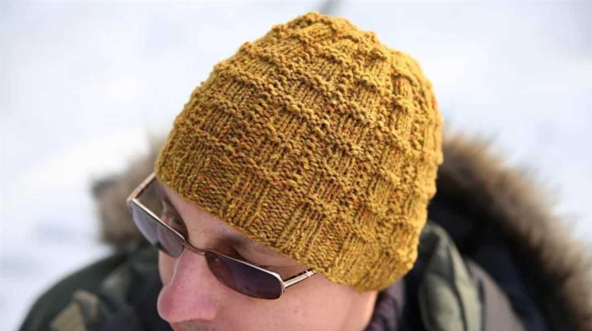 Easy mens hat knitting pattern