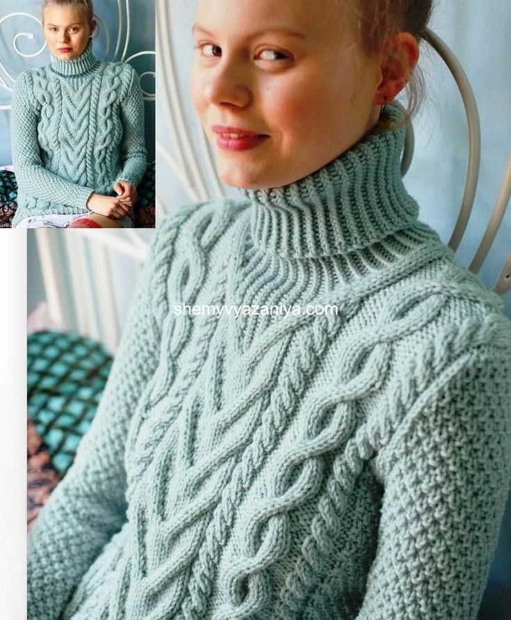 Easy cable knit sweater pattern