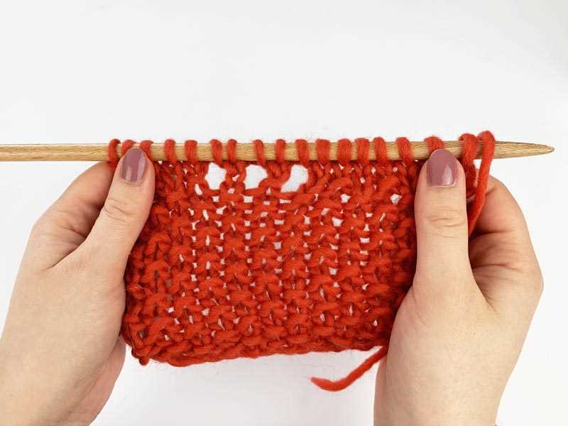 Yarn over knit two together scarf pattern