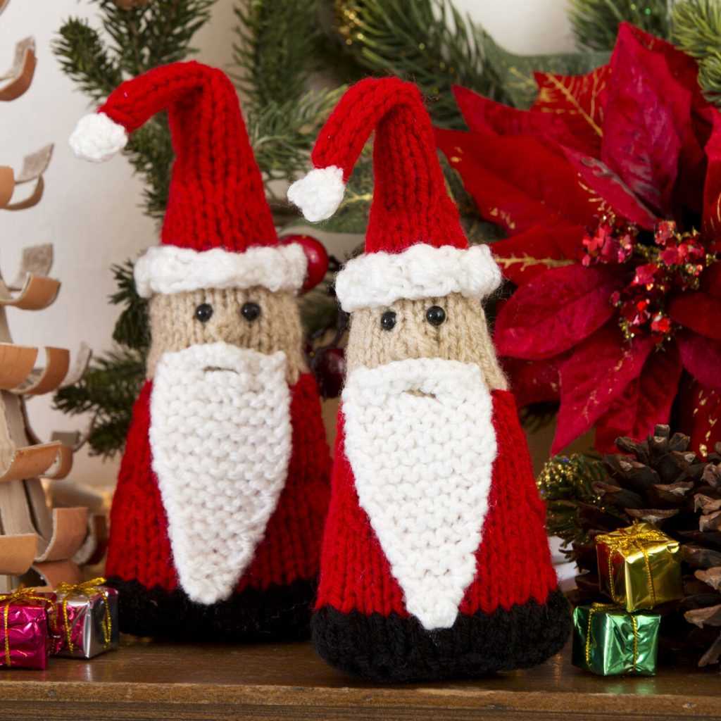 Knitted gnome ornament pattern