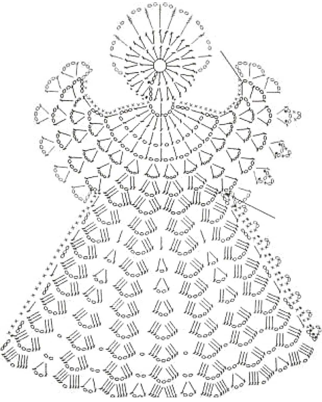 Knitting pattern for an angel