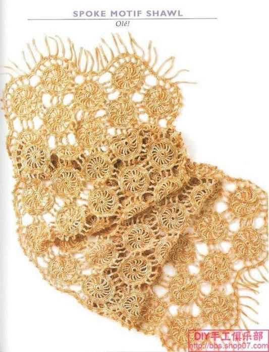 Knitted rectangular shawl patterns