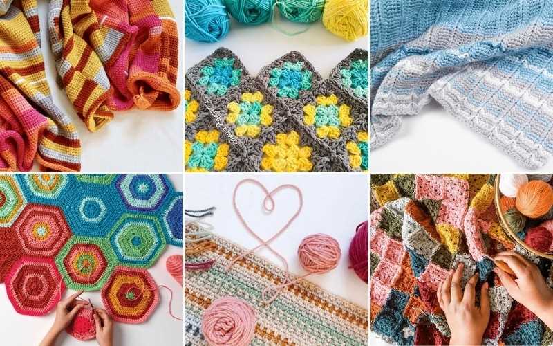 Temperature blanket pattern knit