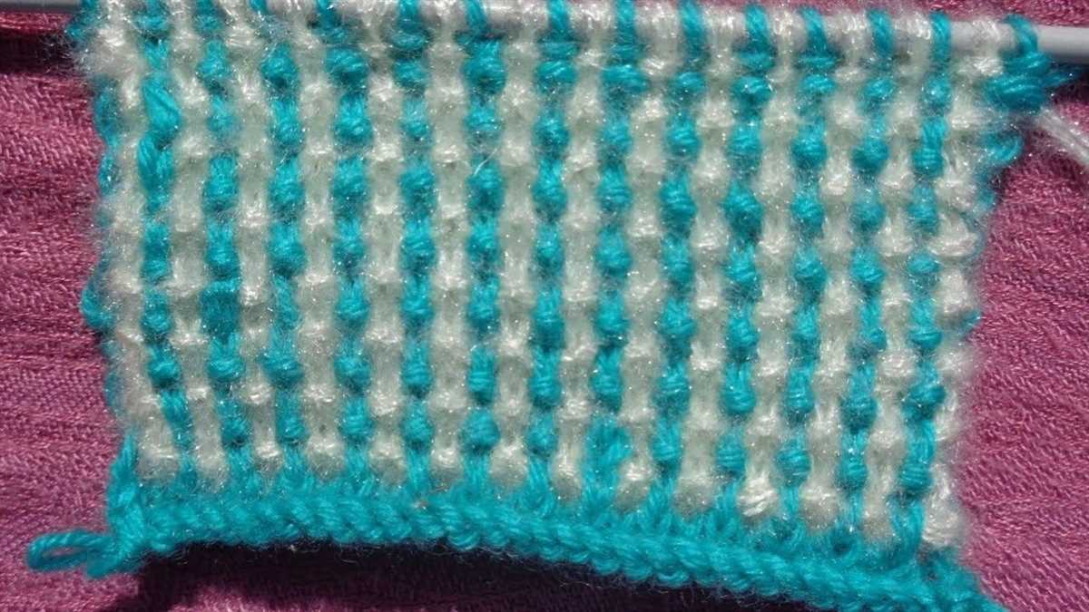 2 color knitting patterns