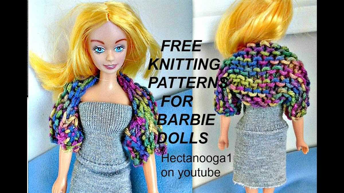Knitted barbie doll dress patterns