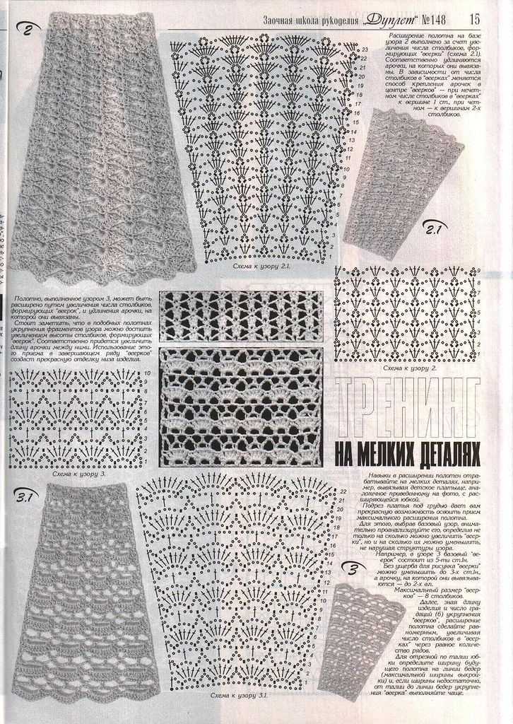Vintage knit skirt pattern