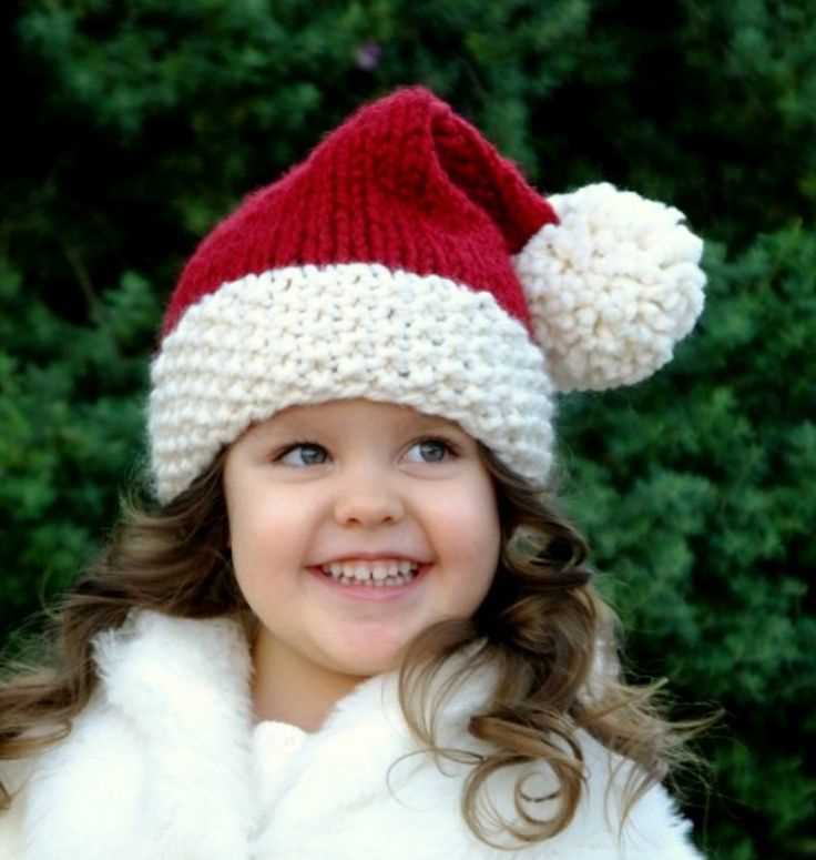 Santa hat knit pattern for infant