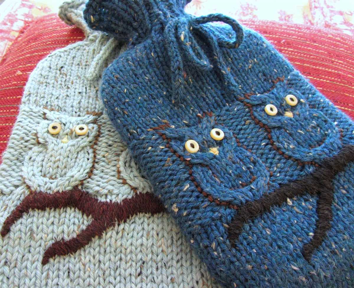 Knit hot water bottle cover pattern free