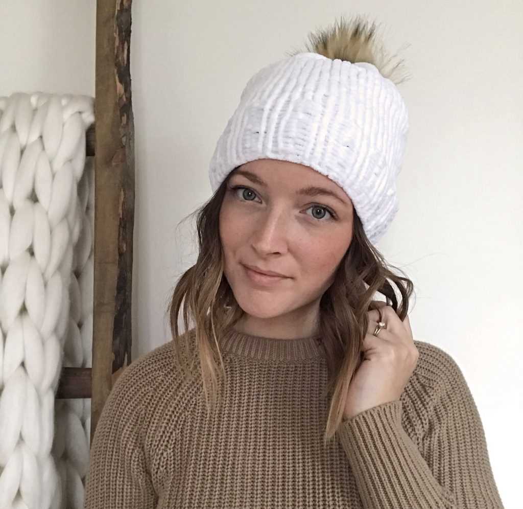 Knit chunky beanie pattern