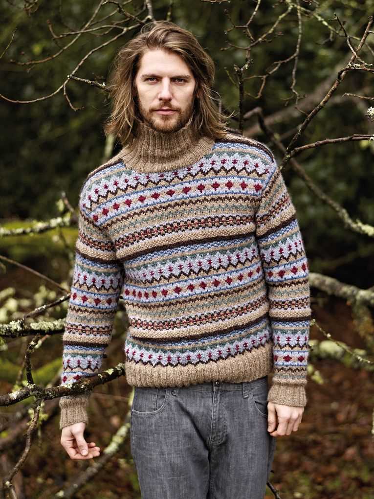 Mens striped jumper knitting pattern