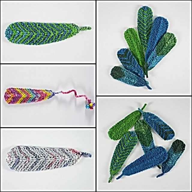 Feather knitting pattern