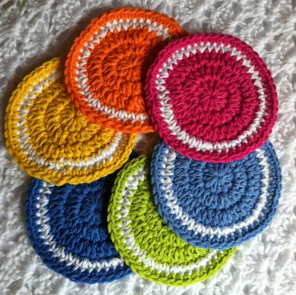 Circular dishcloth knit pattern