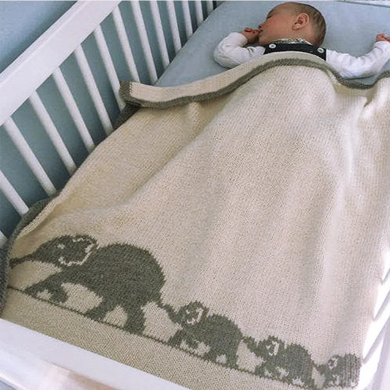 Free elephant blanket knitting pattern