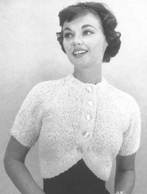 Vintage shrug knitting pattern