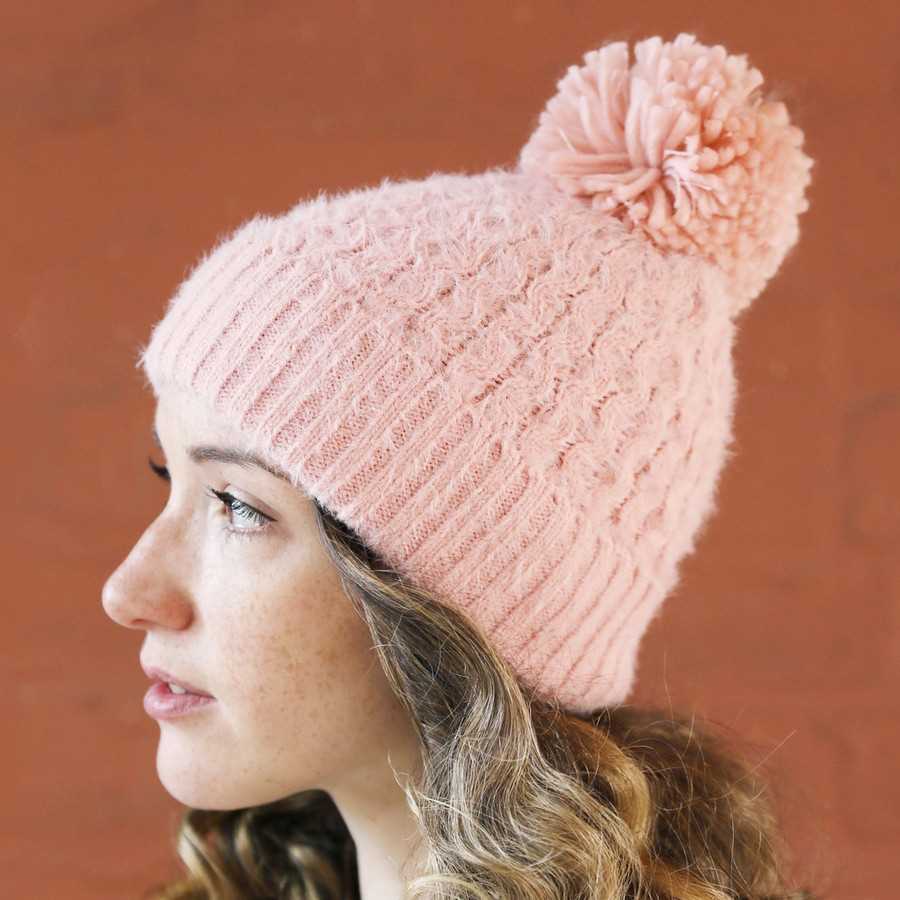 Chunky knit bobble hat pattern